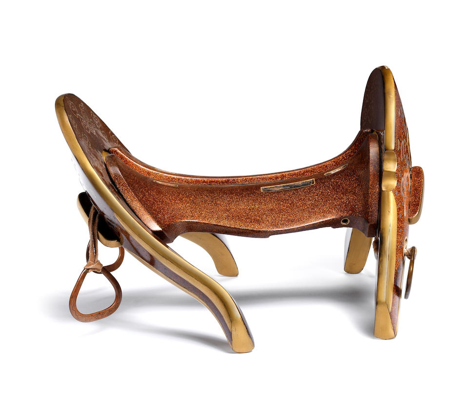 A gold lacquer kura (saddle) Late 19th century