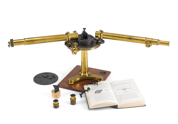 Bonhams : A John Browning multi-prism brass spectroscope, English, late ...