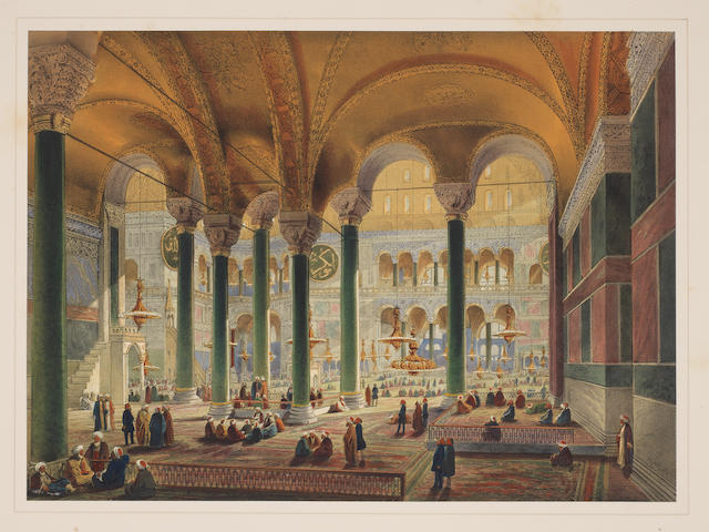 FOSSATI (GASPARD) Aya Sofia Constantinople, 1852
