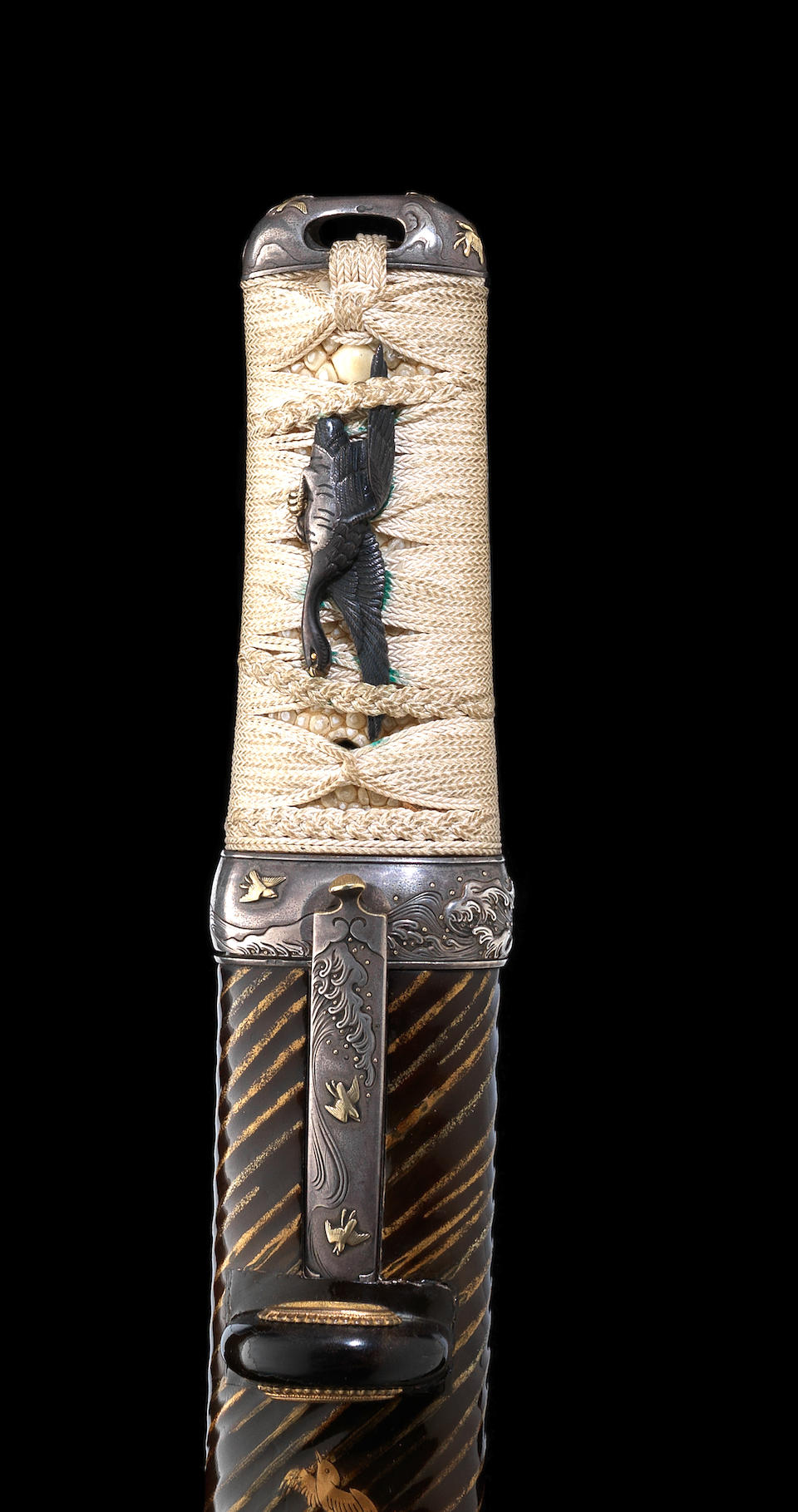 A finely mounted shin-shinto tanto The fittings by Takeyama Mahiko (1842-1902), dated 1869 and 1870