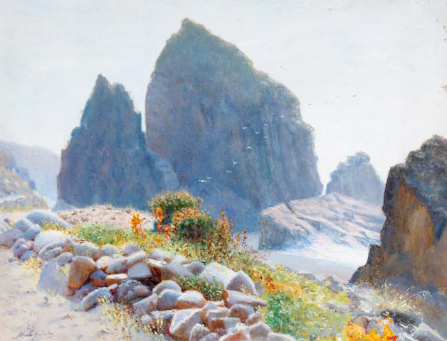 Alfredo Helsby (Chilean, 1862-1933) Chilean landscape