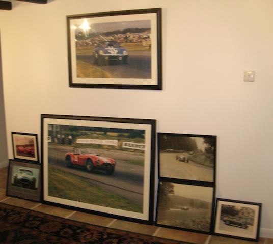 A collection of four colour motoring prints,