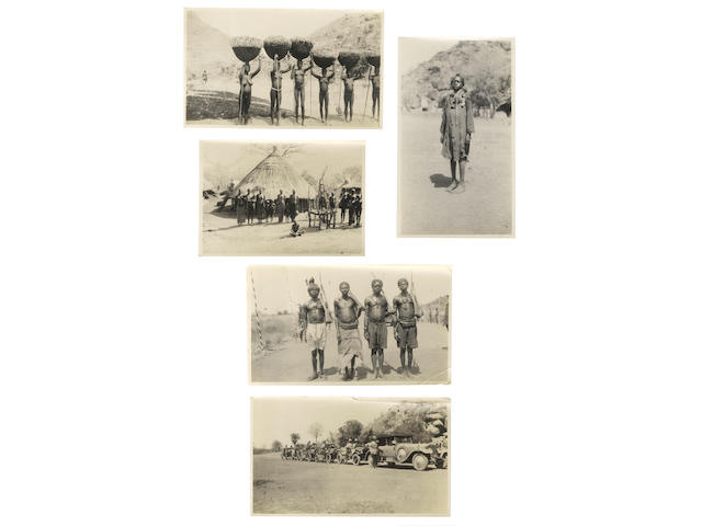 SUDAN A collection of 82 silver gelatin prints of tribal groups, ... tour of Sudan in 1929; and diary, and album (3)