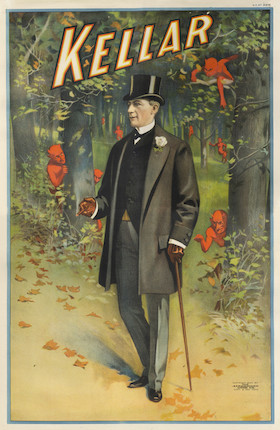 MAGIC KELLER (HEINRICH, Harry), Cincinnati & New York, Strobridge Litho Co., c.1900 image 1