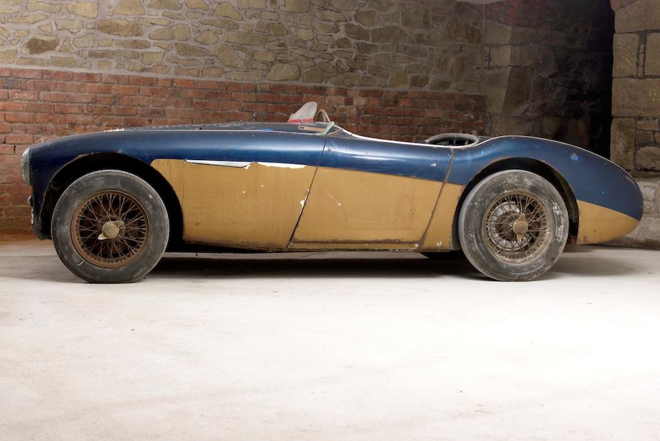 'Barn Find' fresh from 42 years in single ownership, The Ex-Works, Le Mans 24-Hours, Sebring 12-Hours, Carrera PanAmericana and Bahamas Speed Week, Nassau,1953-55 Austin-Healey Special Test Car/100S Prototype Sports-Racing Two-Seater  Chassis no. SPL 226/B Engine no. SPL 261-BN