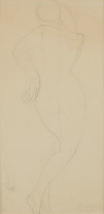 Auguste Rodin (French, 1840-1917) Femme nue de dos en torsion image 1