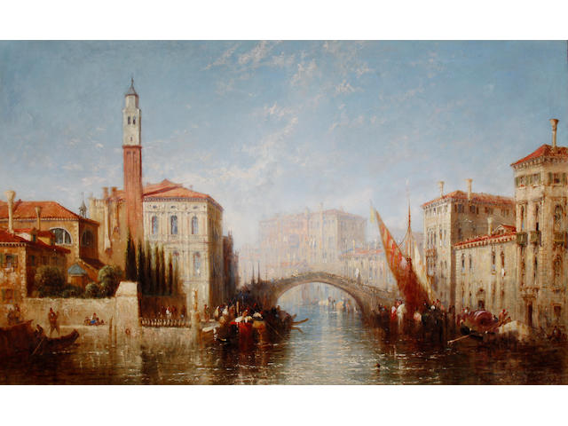 Jane Vivian (British, active 1869-1877) Beautiful Venice
