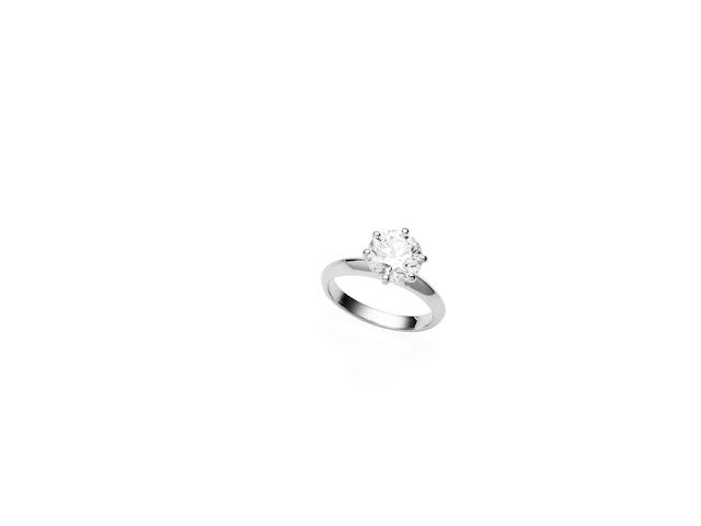 A 2.02 carat solitaire diamond ring