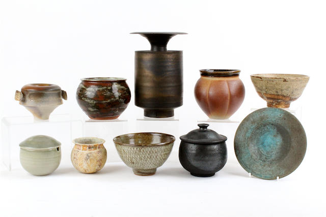 A group of contemporary ceramics
