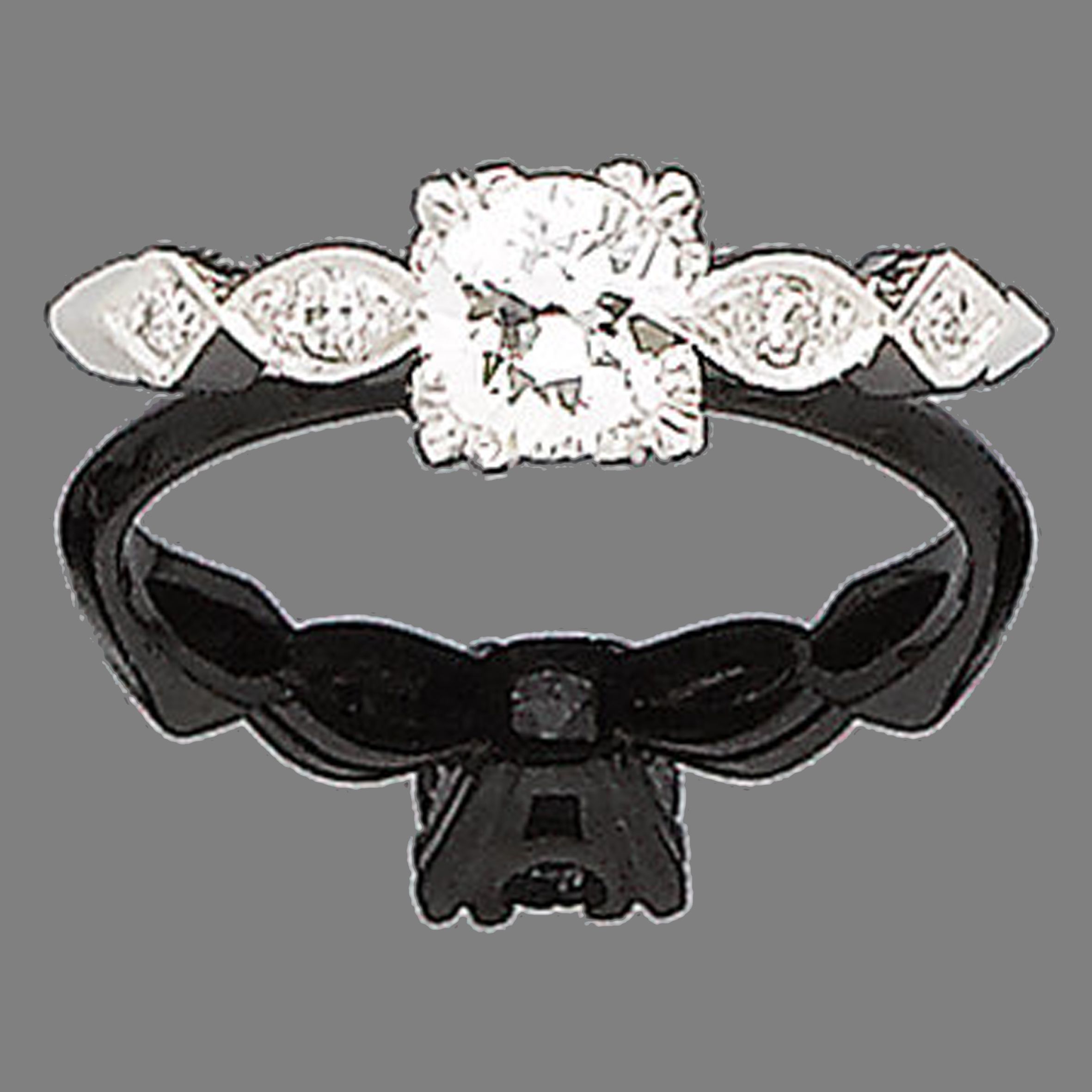 A diamond single-stone ring