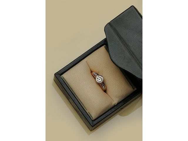 Boodles and Dunthorne: An 18ct rose gold diamond ring