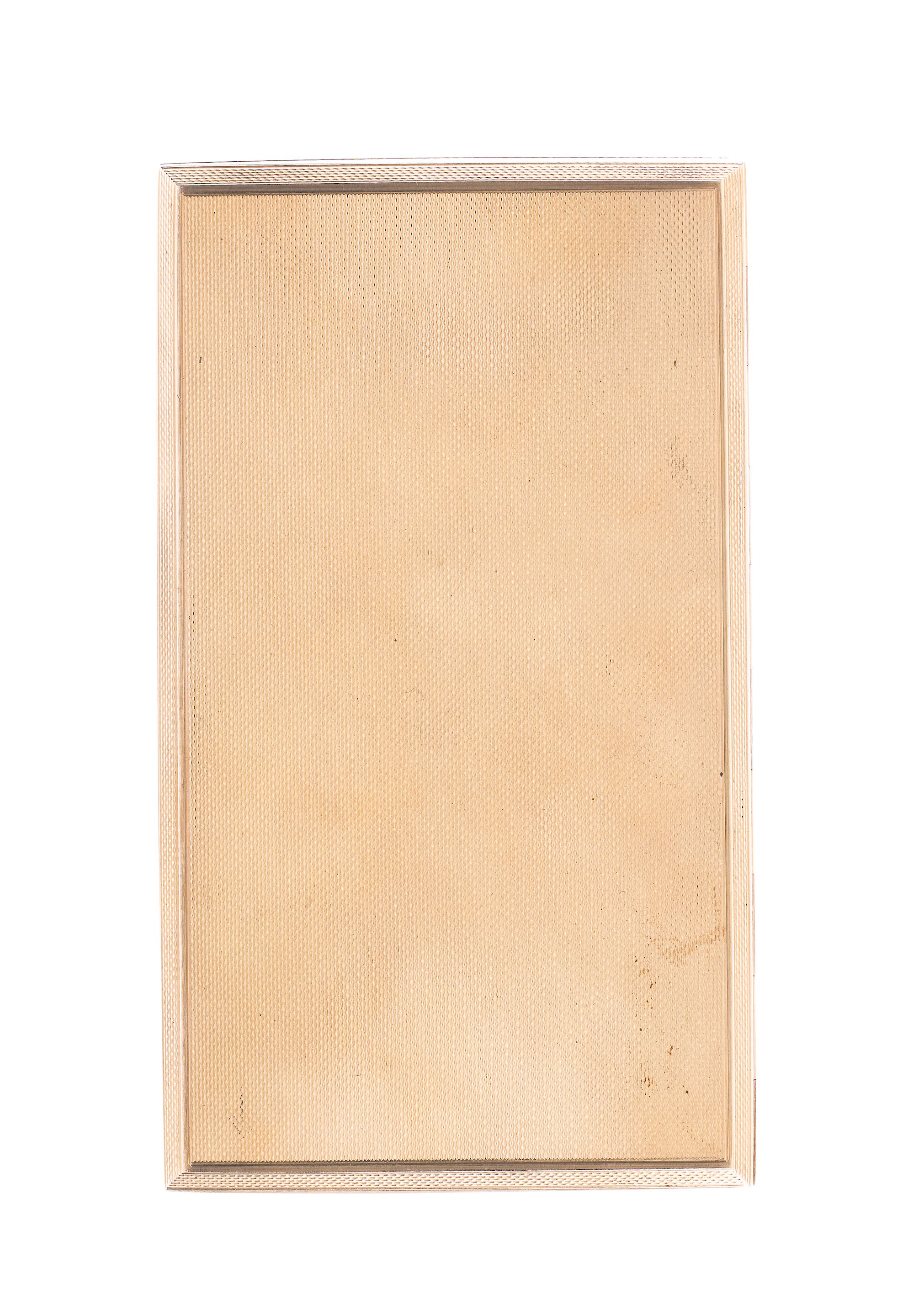 A gold cigarette case