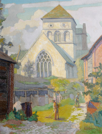 James Bateman (British, 1893-1959) Village church image 1