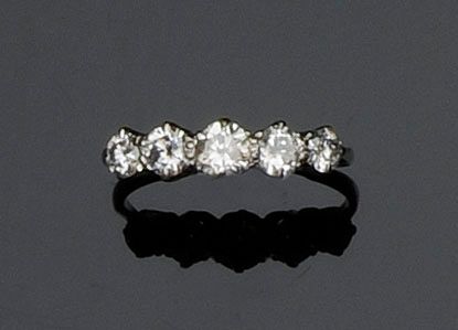 A five stone diamond ring
