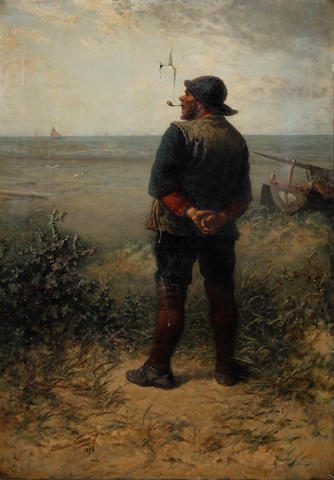 Elchanon Verveer (Dutch, 1826-1900) Old sea dog