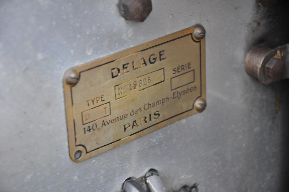 1926 Delage DI Saloon  Chassis no. 19825 Engine no. 6448