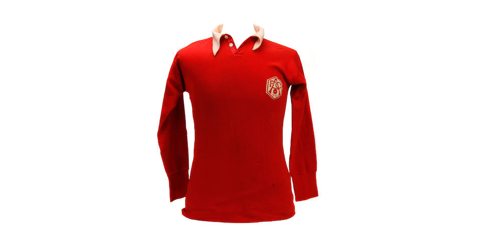 1932 Arsenal match worn shirt : Charlie Jones