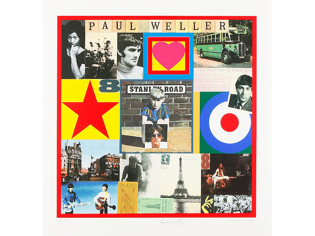Sir Peter Blake (British, born 1932) Paul Weller's Stanley Road Screenprint in colours, 2003, on wove, signed and numbered 115/250 in pencil, counter-signed by Paul Weller, with full margins, 485 mm X 485 mm (19 1/8 x 19 1/8in)(I)