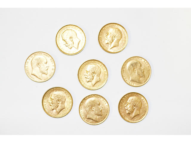 George V: Eight sovereigns,