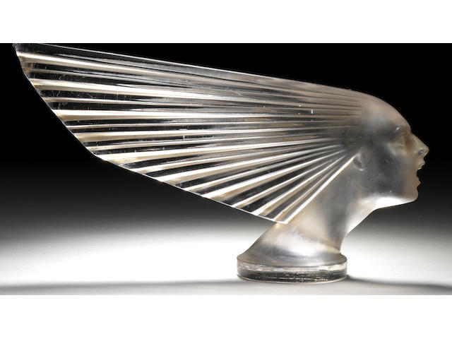 A 'Victoire' glass mascot by Ren&#233; Lalique, French,
