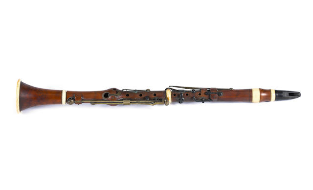 A boxwood & ivory Clarinet by James Wood & Sons, London, circa 1820 (2)