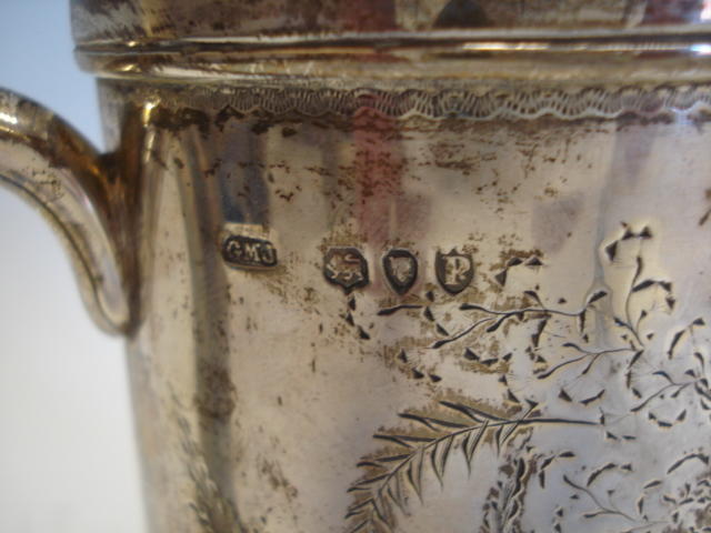 A Victorian pint mug by GM Jackson, London 1892