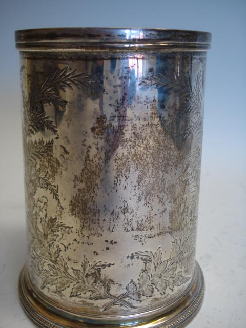 A Victorian pint mug by GM Jackson, London 1892