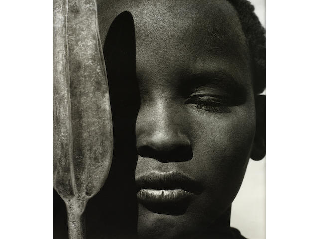 Herb Ritts (American, 1952-2002) Loriki with Spear, Africa, 1993