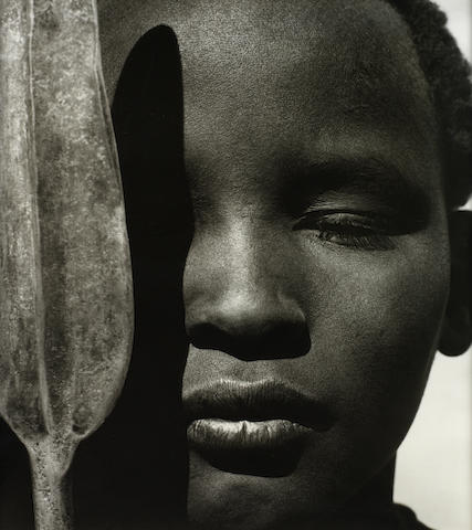 Herb Ritts (American, 1952-2002) Loriki with Spear, Africa, 1993