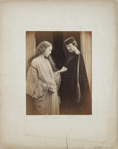 Bonhams Photography Cameron Julia Margaret The Guardian Angel Hatty Campbell And Sister Eleanor Campbell 1868 Bonhams Photography Cameron Julia Margaret The Guardian Angel Hatty Campbell And Sister Eleanor Campbell 1868