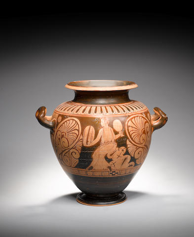 An Etruscan pottery stamnos
