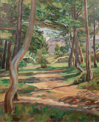 Bonhams Vanessa Bell British 1879 1961 Wooded Landscape