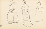 Thumbnail of Albert  Marquet (1875-1947) Extrait du carnet de croquis (recto); Nu (verso) 22 x 33.5cm (8 11/16 x 13 3/16in). image 1