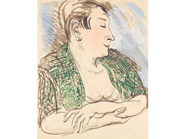 Raoul Dufy (French, 1877-1953) Portrait de Madame Dufy