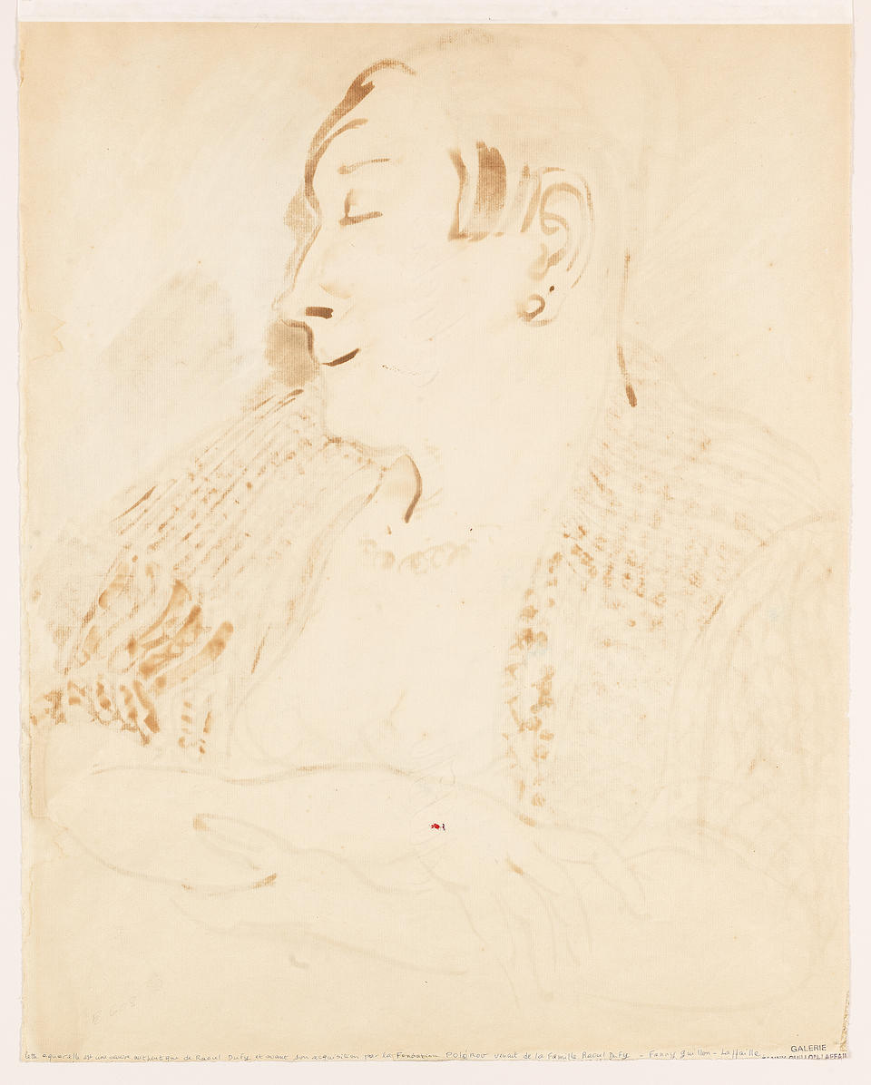 Raoul Dufy (French, 1877-1953) Portrait de Madame Dufy