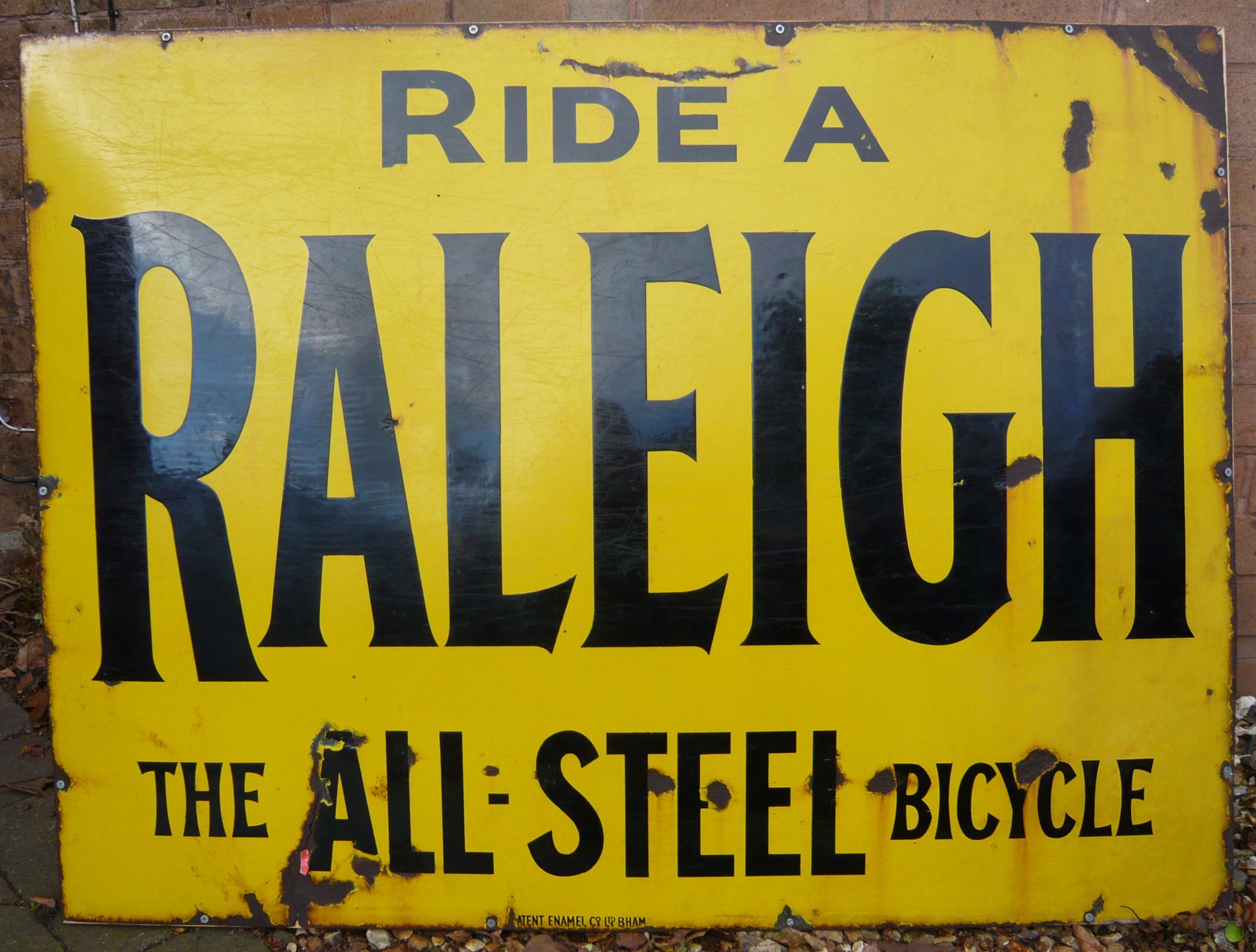 Old Raleigh Sign Bonhams Cars : A circa 1914 'Ride A Raleigh - The All-Steel Bicycle ...