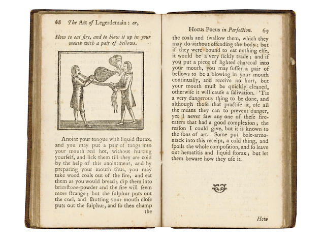 MAGIC DEAN (HENRY) The Whole Art of Legerdemain; Or, Hocus Pocus in Perfection, 1781