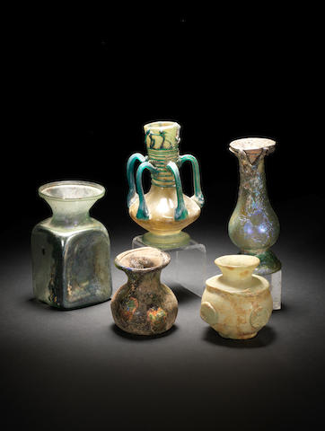 Five glass vessels 5
