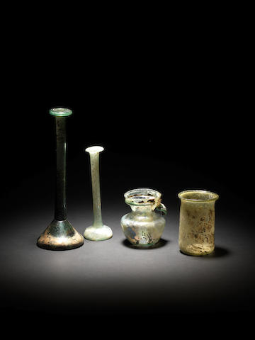 Four Roman glass vessels 4