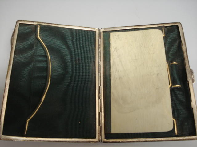 A Victorian silver rectangular aide memoire by H. Matthews, Birmingham 1901