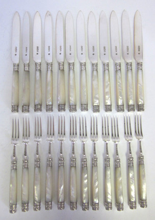 A matched  King's pattern part table service of flatware, various dates and maker's,  (45) image 1