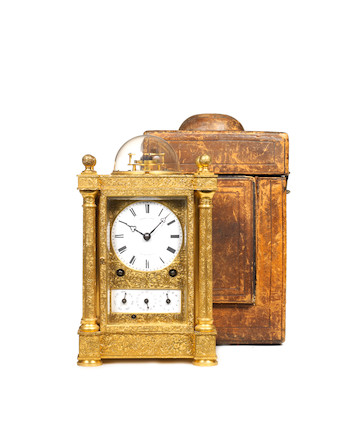 A rare mid 19th century French 'Bubble' top grande sonnerie giant carriage clock with detent escapement Berrolla Ainé, Rue de la Tour 2 image 1