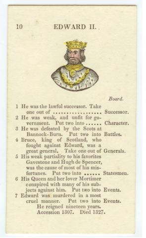 Wallis's New Game of Historical Pope Joan, circa 1830 (or slightly later in date),