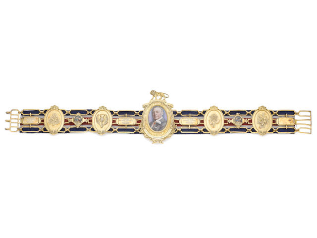 The silver-gilt Heavyweight Lonsdale Belt won by Henry Cooper, 1965, 1967 (twice)