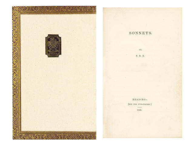 BROWNING (ELIZABETH BARRETT) Sonnets [from the Portuguese], [c.1890]