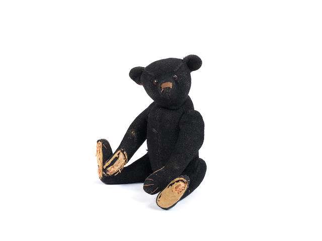 Extremely rare Steiff black mourning Teddy bear