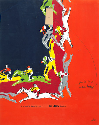 Raoul Dufy (French, 1877-1953) Projet pour un foulard (pour Céline) image 1