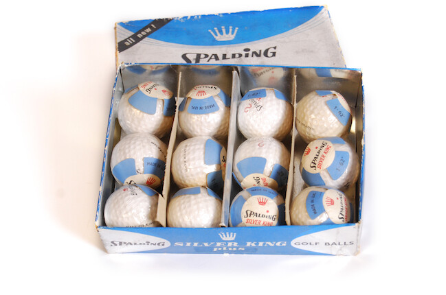 Kin Golf Balls Bonhams : A Spalding 12 box of Silver King Plus golf balls circa 1950s