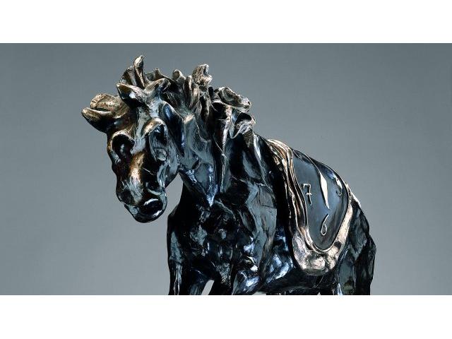 Salvador Dal&#237; (Spanish, 1904-1989) Le cheval &#224; la montre molle  141cm (55 1/2in) (height)