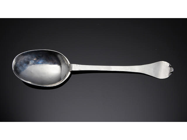 A William III silver West Country trefid spoon by Nicholas Browne, Exeter circa 1701, assay master William Ekins, makers mark twice, assay master once, later engraved "Breadalbane"